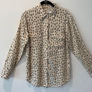 Equipment silk shirt, size medium